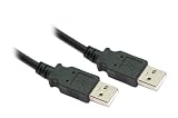 2M USB 2.0 Data Cable A Male to A Male - Black