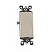 Leviton 5618-2W 15-Amp, 120/277 Volt, Decora Rocker Pilot Light, Illuminated On, Neutral Single-Pole AC Quiet Switch, Residential Grade, Grounding, White