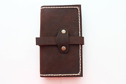 Genuine Handmade Cowhide Leather Wallet Case for iPhone 6 4.7" inch, Unique Strap Buttons, Protect against Dirt, Scratches Resistance, Hand Stitches, Handmade Stylist, 3 Card Slots, 2 Big Compartments, New Free Shipping, PXV