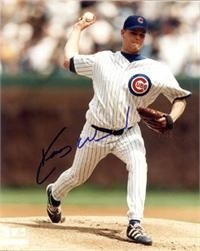 Kerry Wood Autographed/Hand Signed Chicago Cubs 8x10 Photo