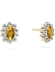 Genuine Citrine 14kt Yellow Gold Earrings