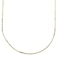 10k Yellow Gold .60mm Diamond Cut Snake Chain Necklace, 18"