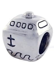 Authentic Biagi Cruise Ship Bead Sterling Silver fits European Charm Bracelet