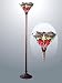 Dragonfly Design Tiffany Torchiere w/Bronze finish