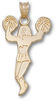 Cheerleader - Standing Charm/Pendant -14K/10K, Stainless Steel or Gold Plated