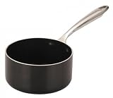 14cm Induction Hob Non Stick Milk Pan in High Gloss Black Finish