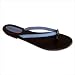 Women's Vintage Heart Style Leather Sandal in Blue