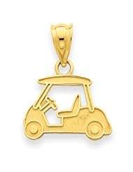 14k Gold Golf Cart Charm