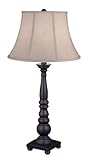 IMAGE OF Lighting Enterprises T-6935/6935 Rustic Black Finish with Hand Rubbed Accents Table Lamp, 31-Inch