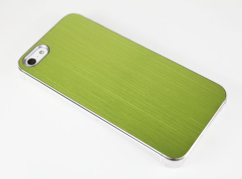 【高級感漂うメタリックケース】iPhone5 アイフォン5用 メタルハードケース [グリーン] IP5-ST-GR