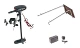 Intex-SEVYLOR 12V Electric Boat Trolling Motor - 18LB. + 12V Battery Kit + Motor Mount