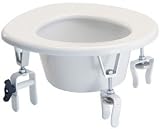 Versa Height Raised Toilet Seat: Two rear locking brackets for increased stability/CS