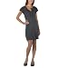 Apparel : Juniors' Xhilaration® Split-Neck Ruffle-Placket Dress - Dark Gray