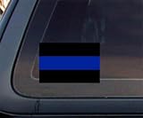 Thin Blue Line Police Sheriff Car Decal / Sticker - Blue & Black