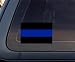 Thin Blue Line Police Sheriff Car Decal / Sticker - Blue & Black