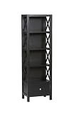 Linon Anna Collection Tall Narrow 5 Shelf Bookcase