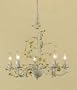 AF Lighting 7046-5H 5 Light Starflower Chandelier, Cream