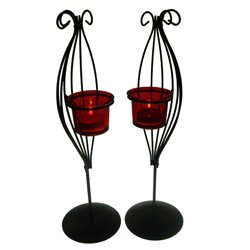Enchantment Candle Holders - Red