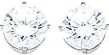 31wQqJxB86L. SL160  White gold Cubic Zirconia Stud Earrings Jewelry |R