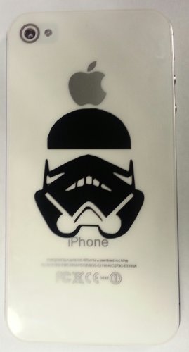 Star Wars Storm Trooper Black Cell Phone Decal
