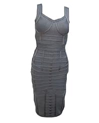 Fitted Nylon/Rayon/Spandex Corset   Waistline Spring Summer Bandage Dress/Bodycon Dress/Party Dress 