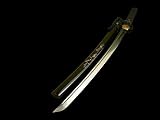 Fully Handforged Black Mother of Pearl Dragon Samurai Katana Sword #316