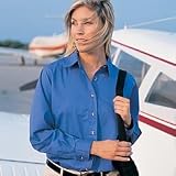 Harvard Sqaure Ladies' 100% Cotton Long Sleeve Peached Twill Shirt