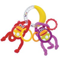 Monkeys Swing on Banana Ring by Sassy by Sassy