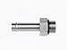 Brennan 4604-06-04-O - Straight Adapter - 3/8 in Barb x 1/4 in Male O-Ring Boss, Pack of 15