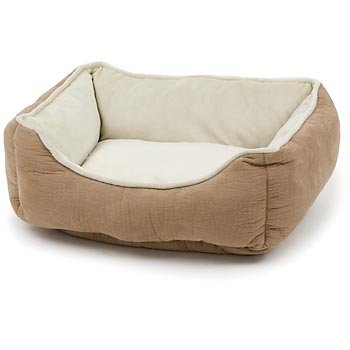 PETCO Puffy Box Dog Bed in Tan