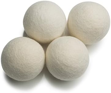 Dryer Dots Wool Dryer Balls, 4-pack (White)