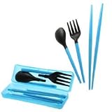 BDS – Travel Utensils Set (Blue; Chopstick, Spoon, and Fork) Reviews