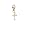 Rembrandt Charms Cross Charm with Lobster Clasp, 10K Yellow Gold
