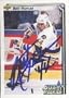 Bret Hedican, St. Louis Blues, 1993 Upper Deck Star Rookie Autographed Card