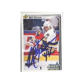 Bret Hedican, St. Louis Blues, 1993 Upper Deck Star Rookie Autographed Card