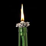 Afterglow Grapes Pewter Wine Bottle Wick turns Your Memorable Wine Bottle Into an Oil Lamp