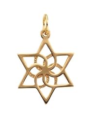 14K Yellow Gold Star Of David