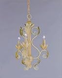 Crystorama 6803-DR Winslow Mini Chandelier, Dark Rust Finish -