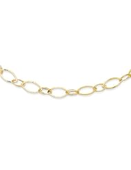 14k Yellow Gold 24in Fancy Oval Link Necklace. Metal Wt- 6.9g