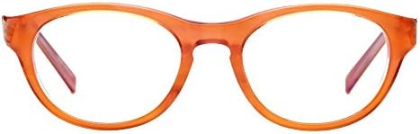 Computer Glasses by Phonetic Eyewear Laura Lynn in Champagne/Pink Stripe with Blue Light Protection