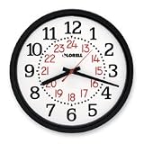 Lorell Products - Military Wall Clock, 14-3/4