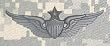 Senior Aviator - Metal Insignia - Black - Full Size