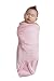 Miracle Blanket Swaddle Wrap - Boy, Girl, or Neutral Receiving Blanket - Soft, Wearable Sleep Sack Essential for Newborns and Infants (Pink & Gray Chevron)
