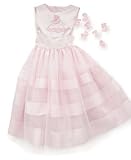 Rare Editions Little Girl Satin and Tulle Birthday Dress