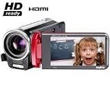 Sanyo VPC-TH1 HD Compact Flash Memory Camcorder w/ 30x Optical Zoom (Red)