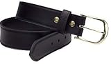 Safariland Plainclothes Belt, Leather, 1.50, Plain Black, Size - 26 in. L830-26-2C
