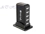 Hub 7 porte USB 2.0 + Adattatore di alimentazione + Cavo USB