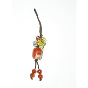 Light Carnelian cell phone charm