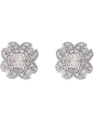Diamond Earrings 14K White Gold 3/4 Ct Tw Damond Earrings