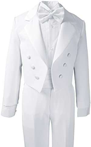 Boys White Tuxedo with Tail